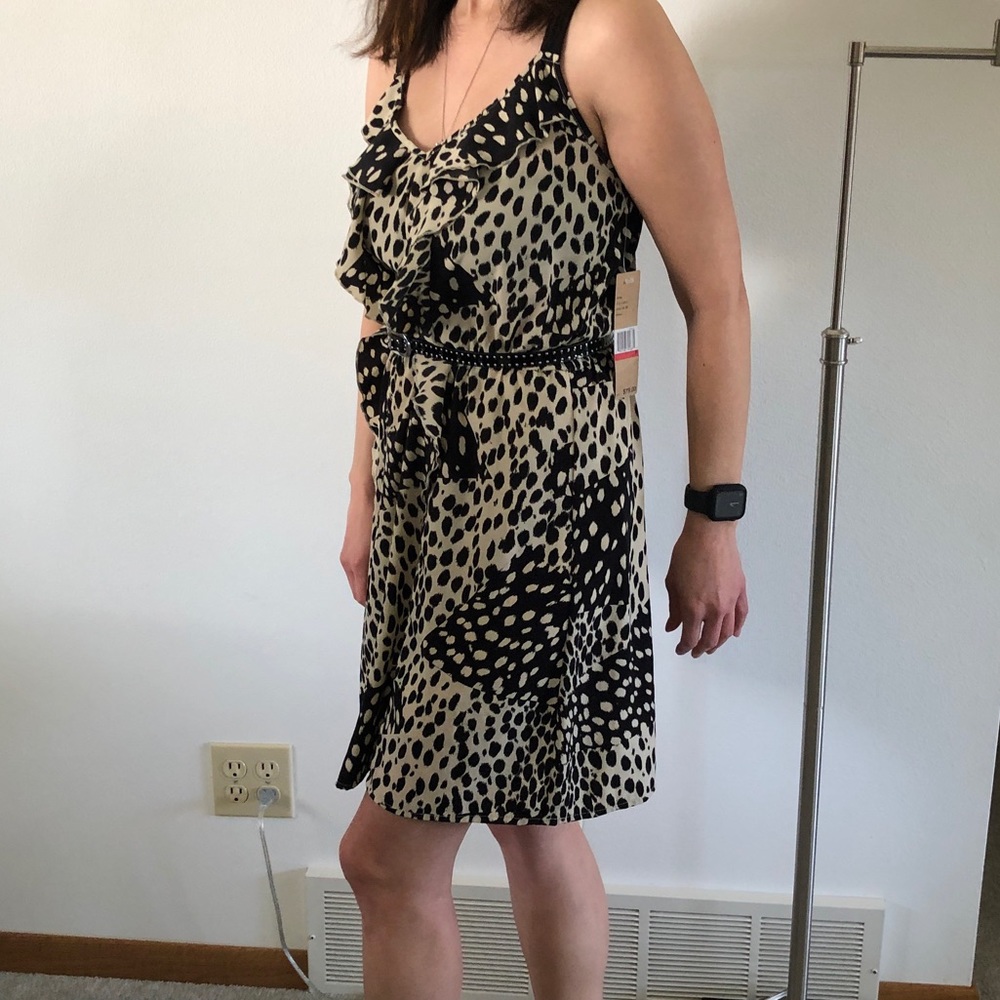 DKNY Jeans Petite Animal Print Dress NWT